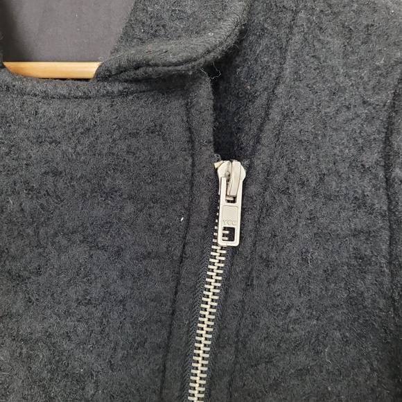 TOPSHOP Women's Coat Oversize Wool Zip Up Size 6 - Picture 6 of 12